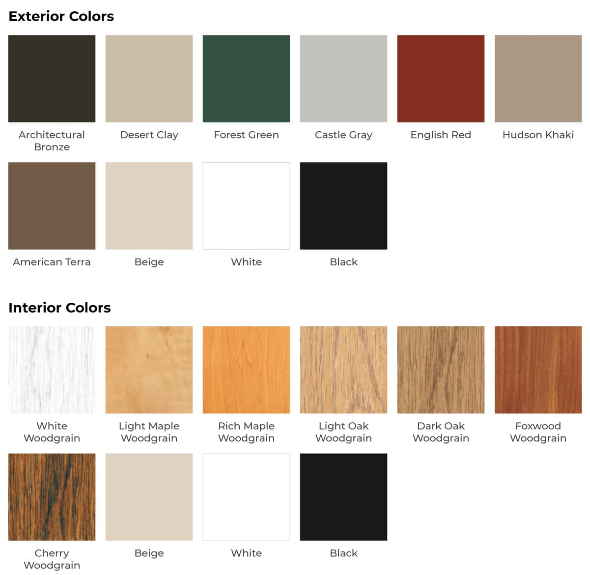 Window Color Options